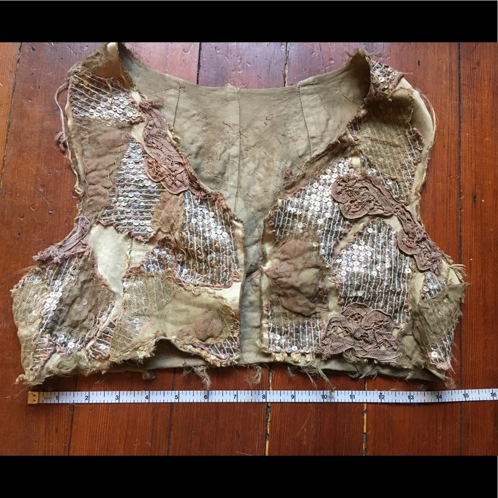 Whimsical Boho Gold Vest